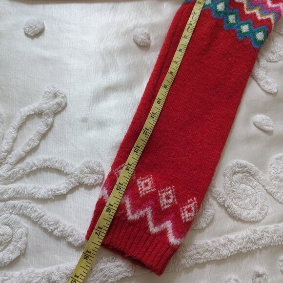 Croft & Barrow fair isle sweater petite small mock turtleneck - Picture 8 of 10